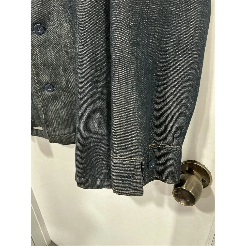 Levi's Gentleman Jeans Shirt, Dark Wash, 70s, Vintage, Medium, Button Up